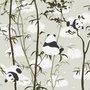 Papier peint panda mignon arbre bambou