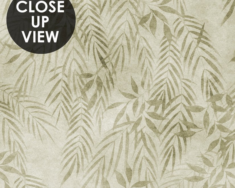 Vintage Tropical Leaves Botanical Wallpaper Mural