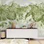 Watercolor Tropical Leaves Wallpaper Mural