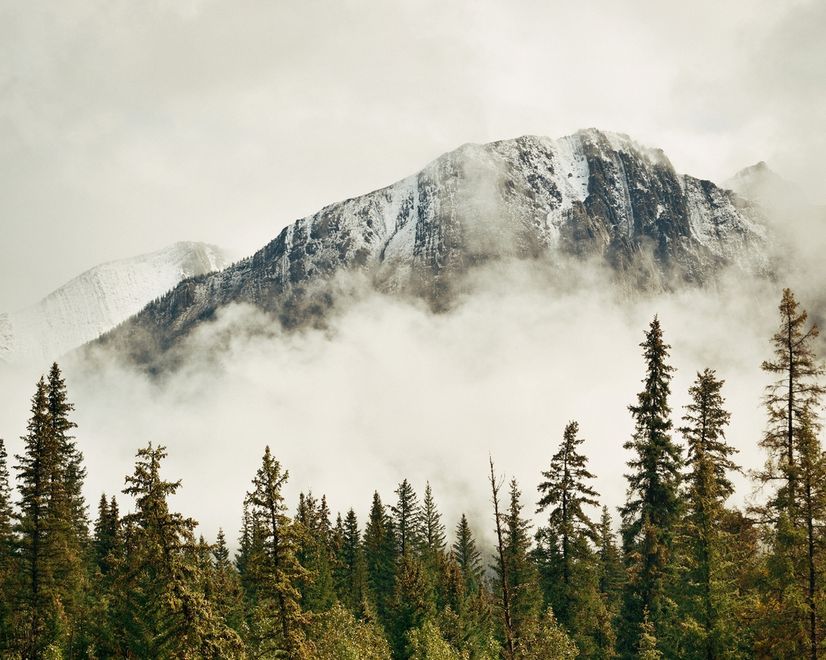 Snowy Mountain Landscape Wallpaper Mural