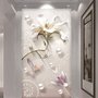 3D-Look Blumen mit Perlen Lux Blumen Fototapete