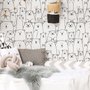 Papier peint dessin ours mignon pour enfants