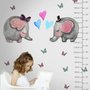 Kids Cute Elephant and Little Butterfly Wall Decal Sticker