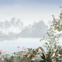 Vintage Forest with Lakescape Wallpaper Mural