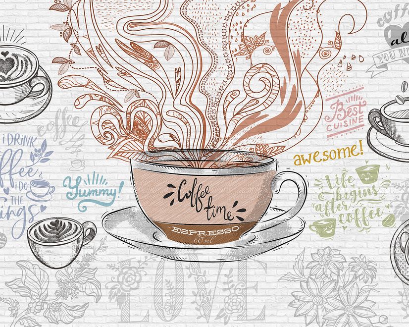 Papier peint panoramique pour cafés et restaurants