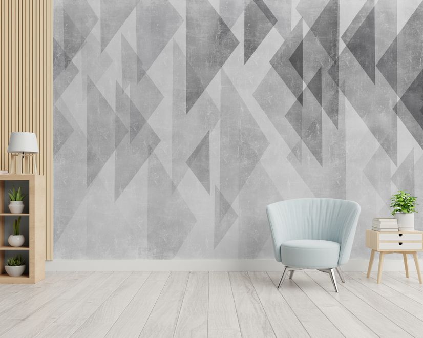 Trigon Geometric Shapes Wallpaper Mural