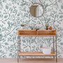 Fototapete Monochrome Botanische Pflanzen im Chinoiserie-Stil