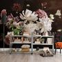 Dark Peony Floral Bouquet Wallpaper Mural