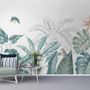 Greeny Tropical Leaves Wallpaper Mural