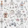 Kids Watercolor Robot Wallpaper Mural