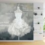 Aquarell Brautkleid Fototapete