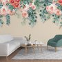 Watercolor Floral Wallpaper Mural