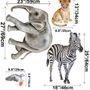 Kids Tropical Safari Animals Set Wall Decal Sticker