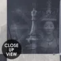Monochrome Medieval Chessboard Historical Wallpaper Mural