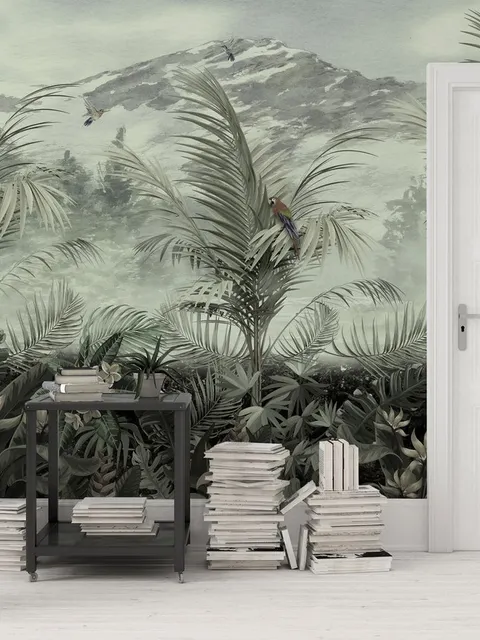 Vintage Tropical Forest Wallpaper Mural