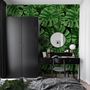 Green Tropical Leaves Wallpaper Mural