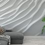 Nordic Style White Stripe Wallpaper Mural