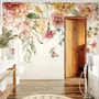 Summer Floral Colorful Watercolor Blossom Wallpaper Mural