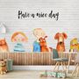 Little Kids and Dogs Wallpaper Mural
