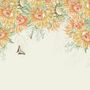 Drawing Art Sunflowers Wallpaper Mural