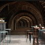 Fototapete 3D-Look Dunkler Tunnel