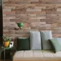 Reclaimed Wood Panel Look Wallpaper Mural