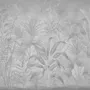 Monochrome Tropical Botanical Wallpaper Mural