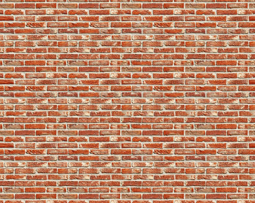 Vintage Red Orange Brick Stone Wallpaper Mural