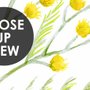 Yellow Herbs Floral Wallpaper Mural