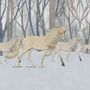 Abstract Horse and Forest Wallpaper Mural
