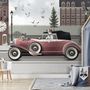 Cityscape with Doggies Wallpaper Mural