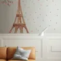 Paris Eiffel Tower with Cherry Blossom Wall Decal Sticker