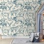 Papier peint dessin animal nordique enfants