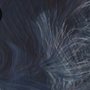 Abstrakte Dunkelblaue Pinselstrich-Fototapete