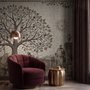 Antiker Römischer Gartenbaum mit Mosaikkunst-Fototapete
