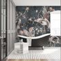 Chinoiserie Peony Blossom with Chinese Birds Wallpaper Mural