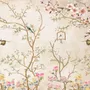 Soft Chinese Florals with Little Birds Wallpaper Mural