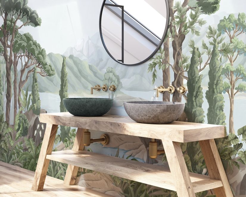 Rainforest Nature Tree Landscape Wallpaper Mural