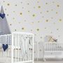 Metallic Gold Little Stars Wall Decal Sticker