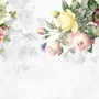 Bohemian Clematis Floral Bouqet Wallpaper Mural