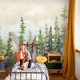 Watercolor Pine Tree Kids Nursery Forest Wallpaper Mural