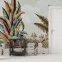 Vintage Tropical Leaf Wallpaper Mural