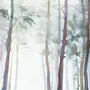 Watercolor Trees Wallpaper Mural
