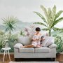 Tropical Forest Landscape and Banana Trees Wallpaper Mural