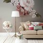 Pink Rose Red Peony Floral Bouqet Wall Decal Sticker