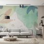 Watercolor Abstract Flowers Wallpaper Mural