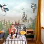 Papier peint dragons conte fée prince princesse enfants