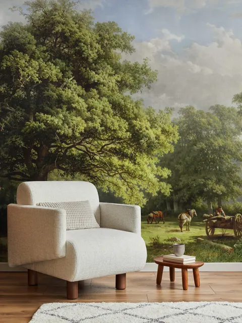 Rural Life View Wallpaper Mural