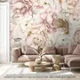 Nursery Pastel Peony Watercolor Floral For Girls Wallpaper Mural