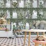 Kids Tropical Animals Around the Arch Wallpaper Mural